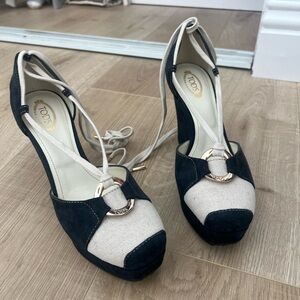 Tod’s Women Wedges Navy Blue